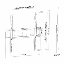 AISENS WT55F-013 - Soporte Eco para Monitor/TV DE 32"-55", Color Negro