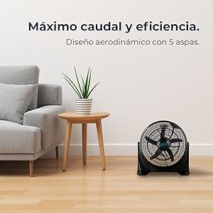 ventilador; Ventilador industrial; ventilador de suelo; negro; ventilador Cecotec; EnergySilence