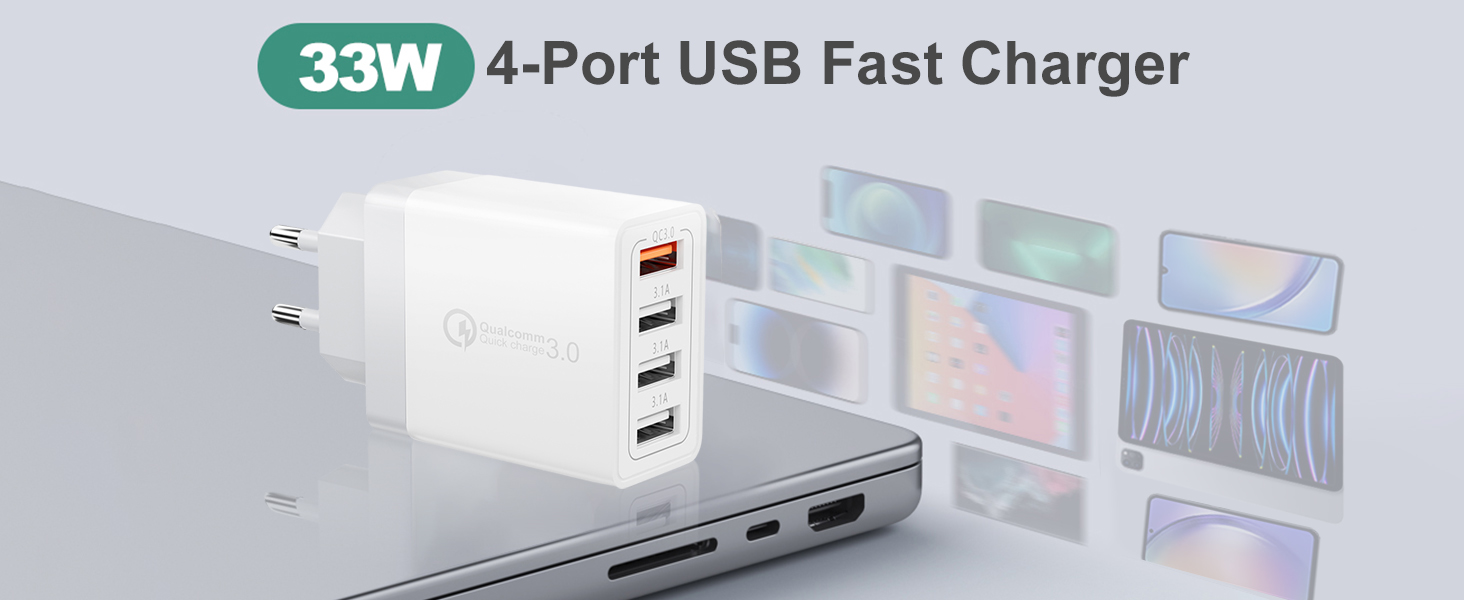 enchufe usb carga rapida