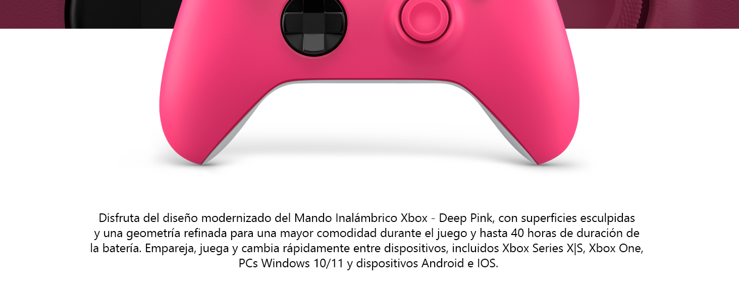 Mando Inalámbrico Xbox Deep Pink