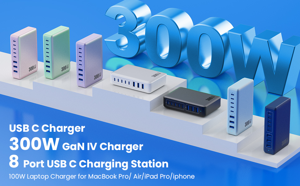 Alimentador Multiple Cargador Cargador USB C Multiple Cargador Carga Rápida
