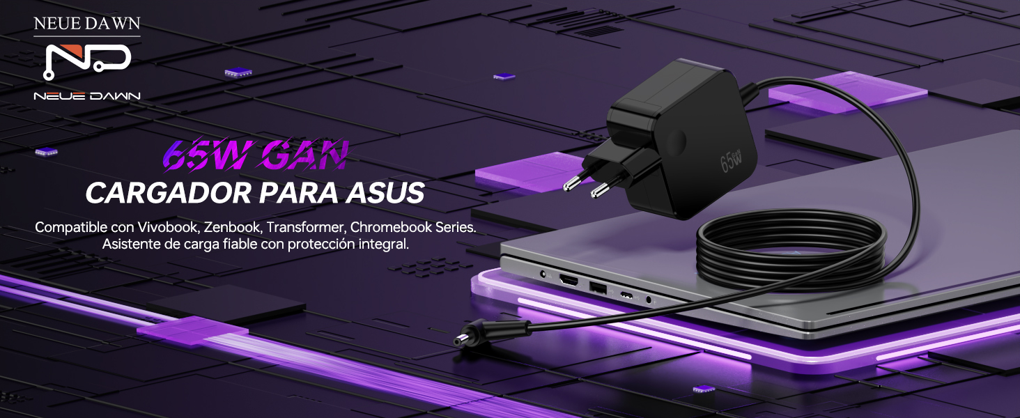 cargador asus 65w