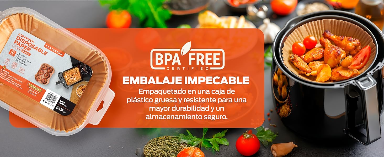 Papel desechable para freidora de aire