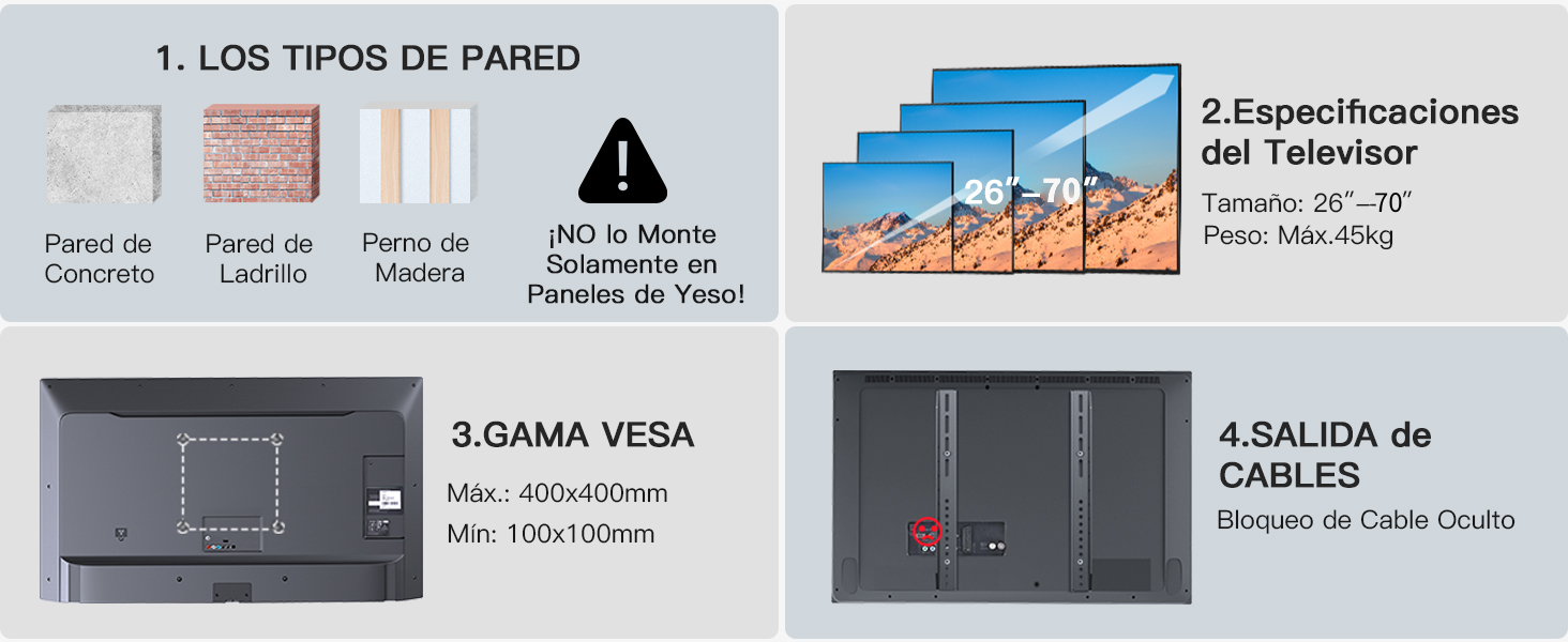 Soporte TV Pared