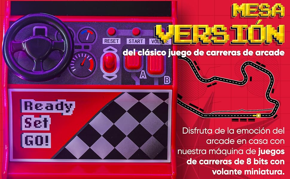 Máquina arcade de carreras retro Orb
