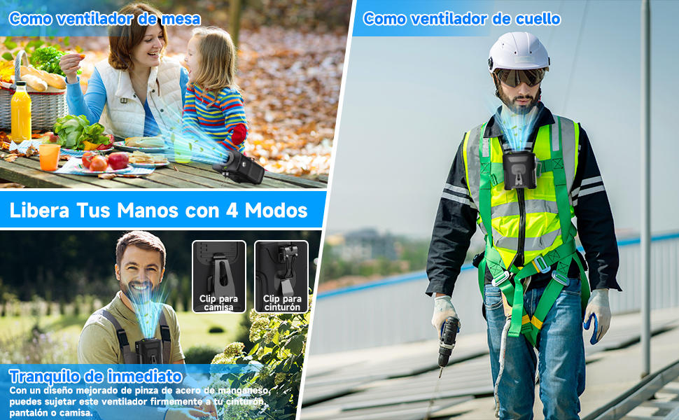 mini ventilador de cintura