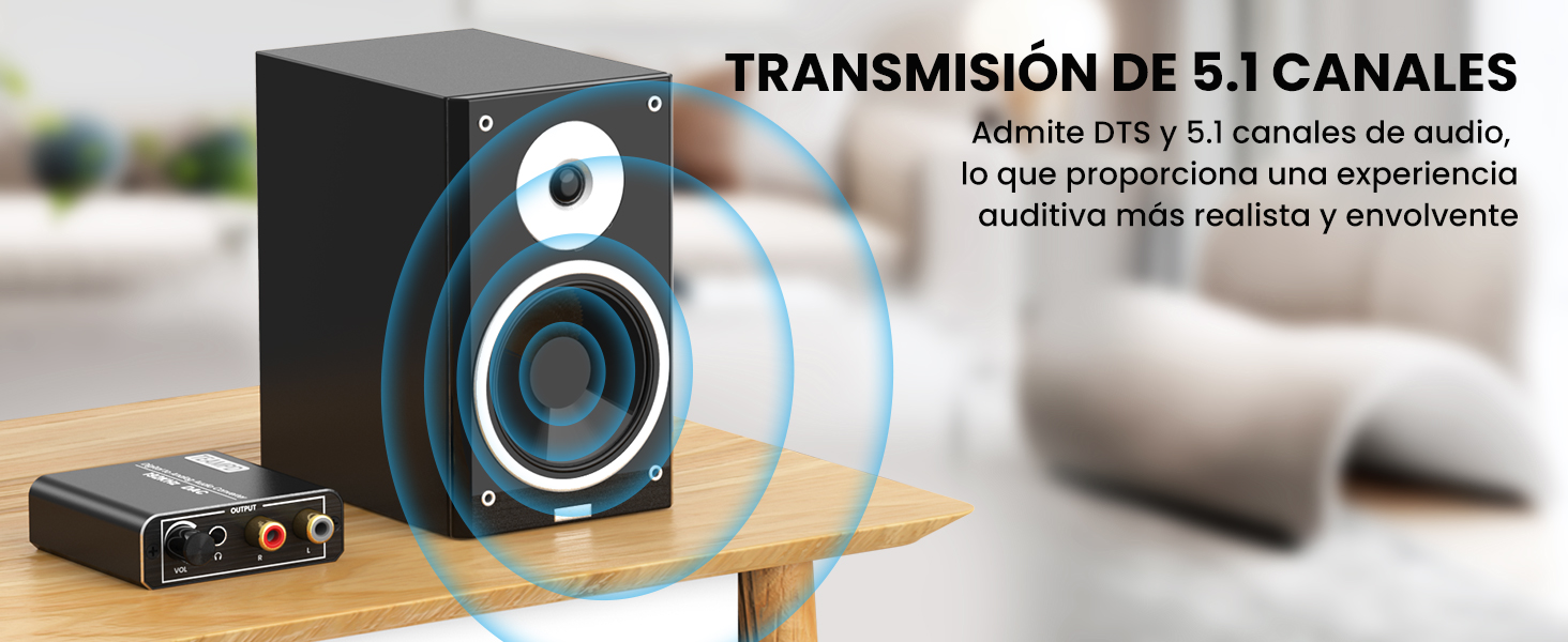 Convertidor Digital a Analógico con Volumen Ajustable
