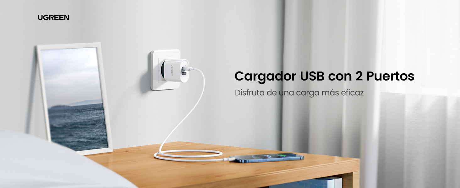 cargador 2 usb puertos