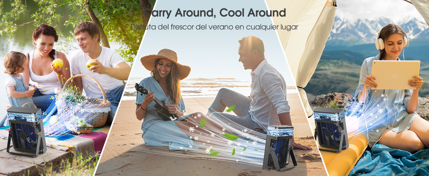 Ventilador nebulizador portátil