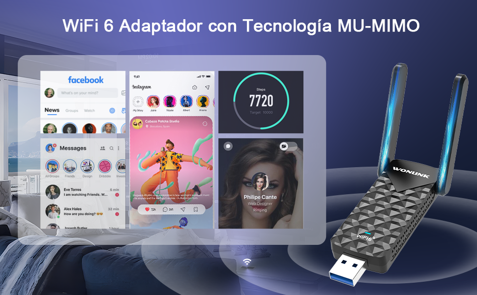 Receptor WiFi USB 3.0
