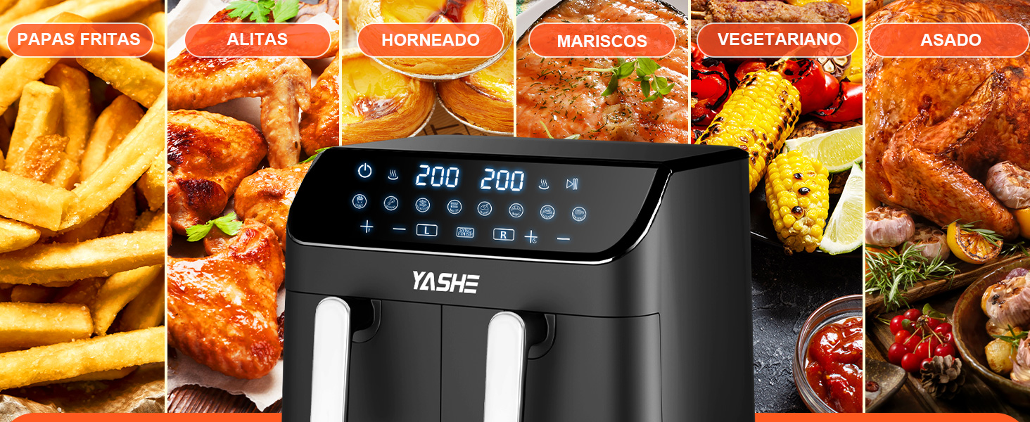freidora aire doble air fryer doble freidora aire 10 litros