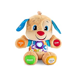 Fisher Price bebes peluches motricidad sensorial primeros descubrimientos perrita
