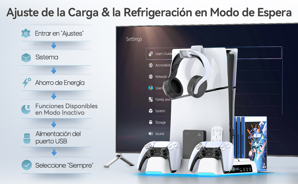 Soporte para PS5 y PS5 Slim