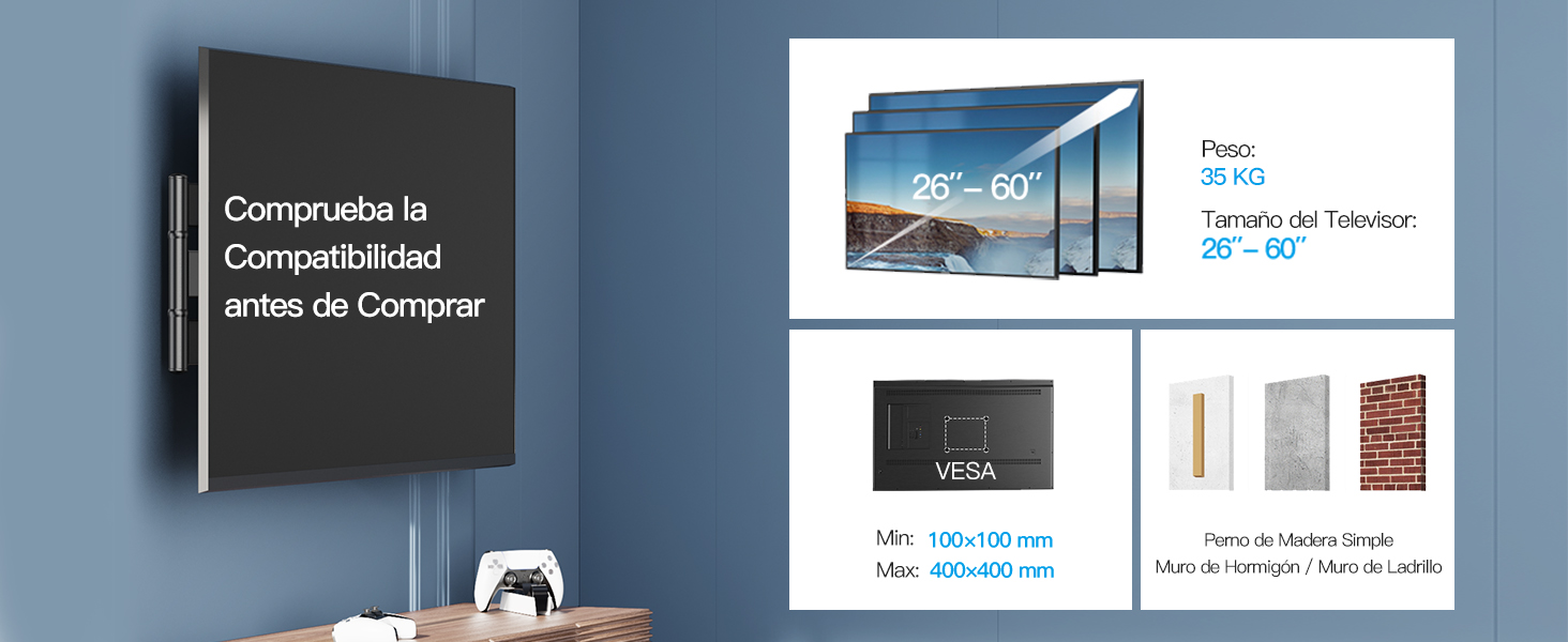 Soporte TV Pared