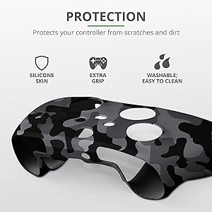 GXT 749K Controller Silicon Skins for Xbox – black camo