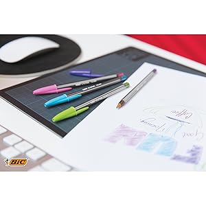 BIC Cristal Fun range of colours