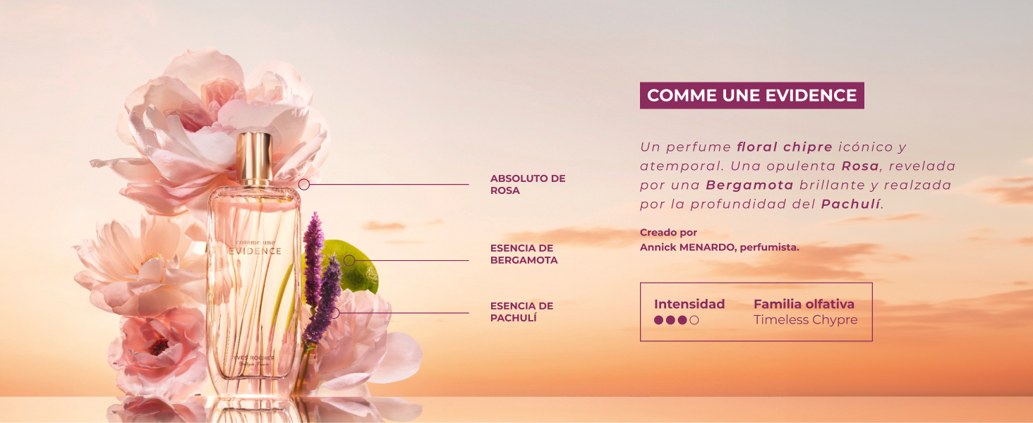 Comme une evidence florql chipre rosa bergamota pachuli