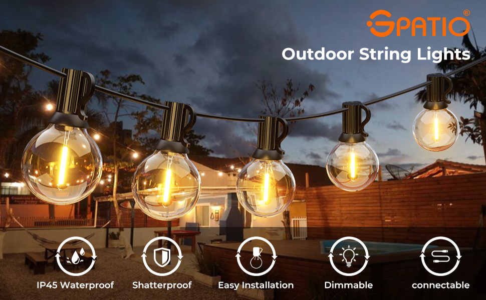 Guirnalda luces exterior