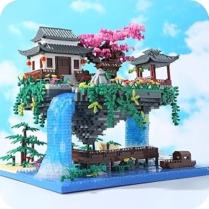 Yushinv Juego de construcción de árbol de Cerezo en Flor con Caja de Regalo