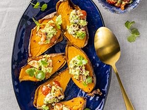 Boniatos con guacamole