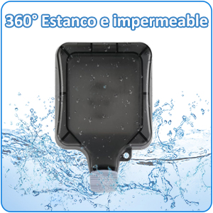 Enchufe Estanco IP66, 3680W Enchufe Exterior Impermeable con Interruptor