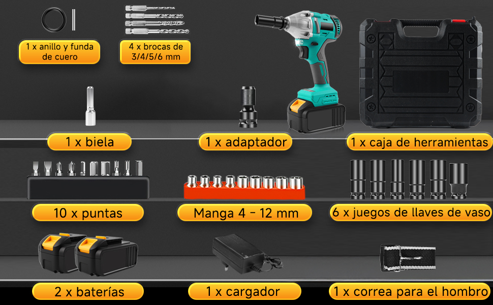 pistola de impacto bateria