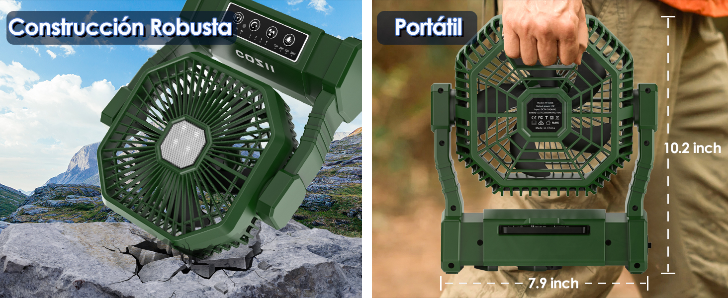 Ventilador Camping Recargable
