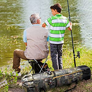 Bolsa de Pesca Estuche de caña de Pescar Oxford Bolsa de Almacenamiento de Herramientas de Pesca