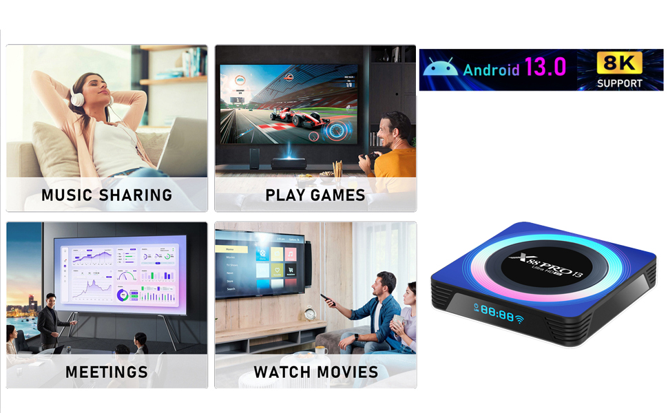 Android 13.0 TV Box, H96 Max