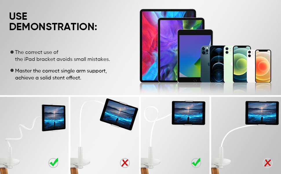 Soporte para Teléfono Móvil Multiángulo Flexible Soporte Móvil para iPad iPhone