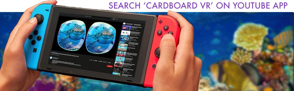 Auriculares de realidad virtual para Nintendo Switch y Switch con lente ajustable para juegos de realidad virtual y Labo VR