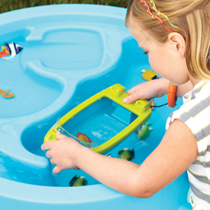 Underwater Explorer lifestyle outside water tray boat