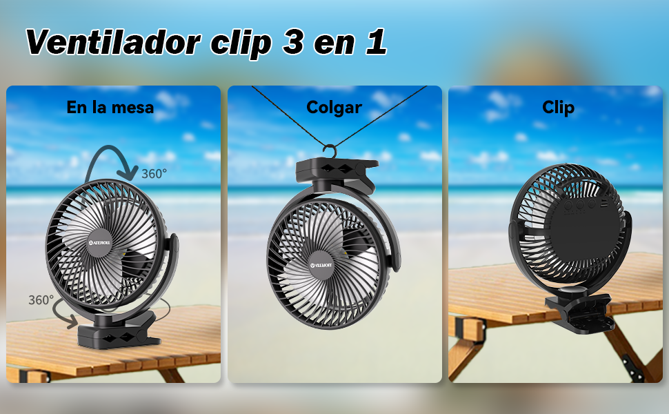 ventilador portatil bateria recargable