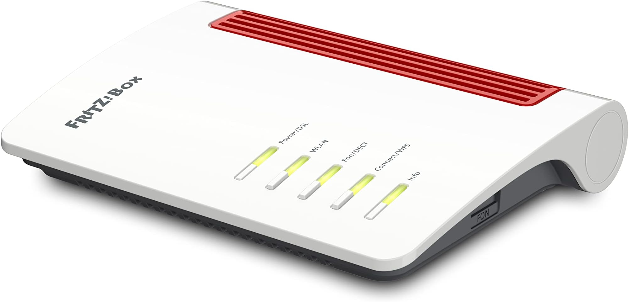 Fritz!Box 7530 AX International - Router WiFi 6, Banda Dual (1800 Mbps 5 GHz y 600 Mbps 2,4 GHz), Mesh, 4 x LAN Gigabit, 1 x USB 3.0, Interfaz en Español