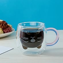 cat glass gift