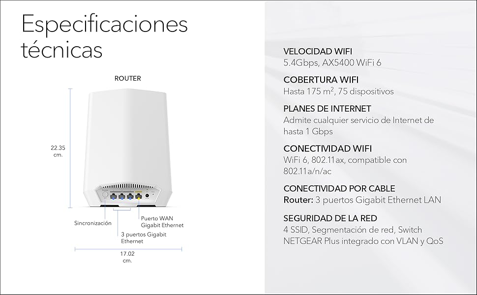 Orbi; Mesh; Wifi 6; Netgear; SXR50; Orbi Pro