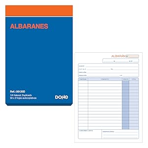 Talonario Albaranes Dohe