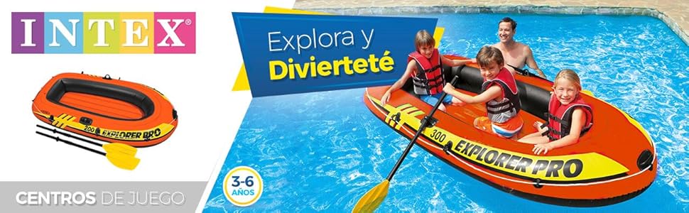 barcos hinchables, barcas Intex, barcos hinchables con remos, Explorer Pro Intex, lancha hinchable