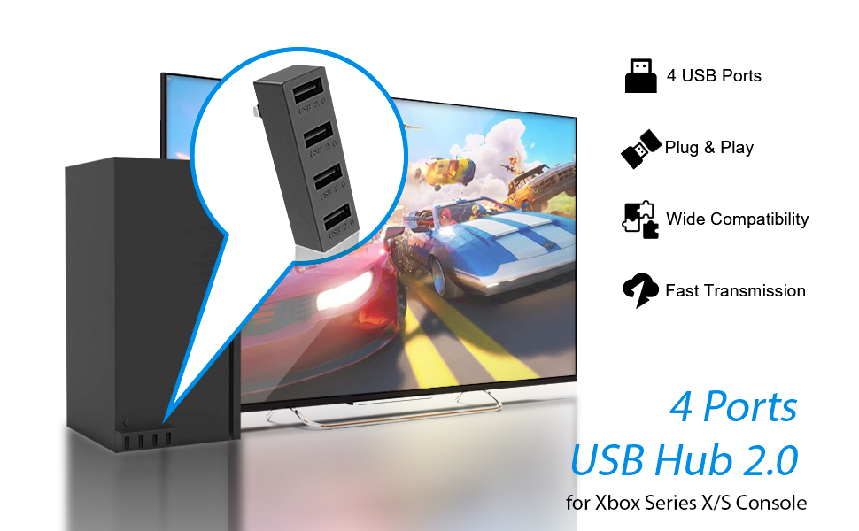 USB Hub 2.0 for Xbox Series X/S