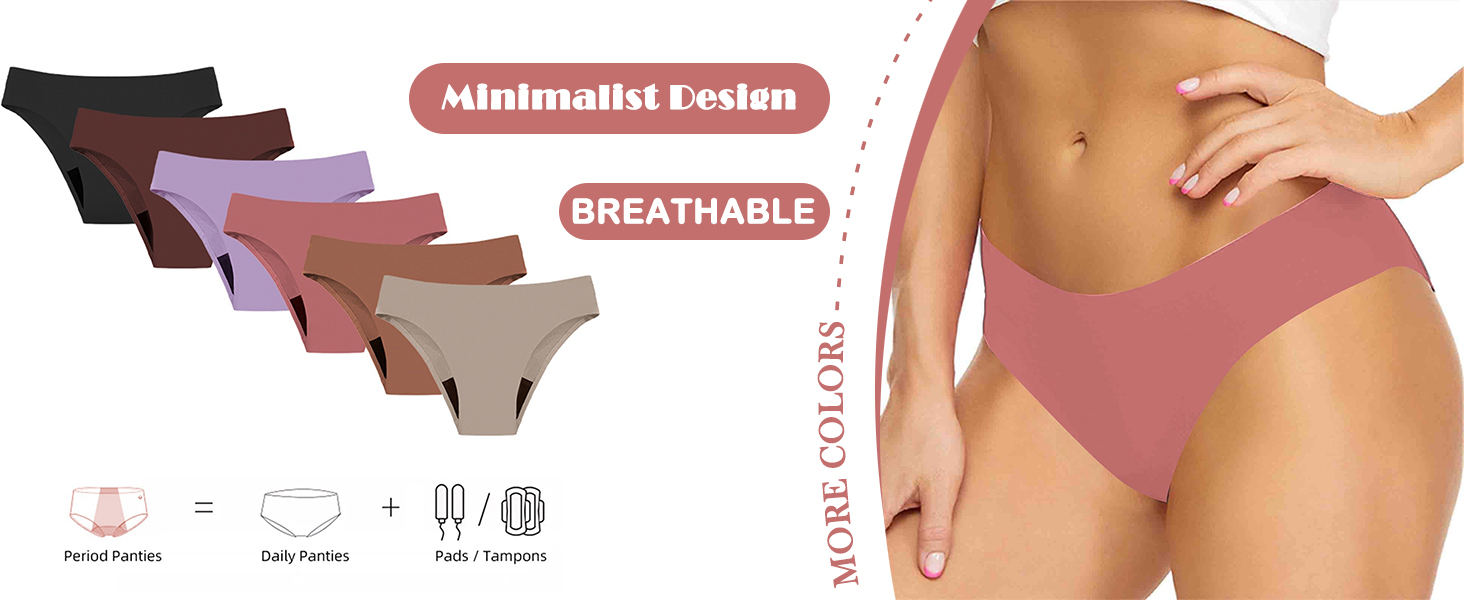 Expositor del producto de ropa interior rosa y beige con detalles de tallas e instrucciones de cuidado sobre fondo pálido.