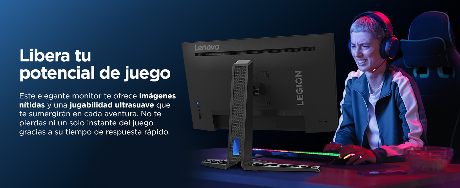Lenovo Legion R25i-30 Foto monitor, jugadora, teclado RGB