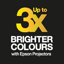 Up to three times brighter colours with Epson projectors