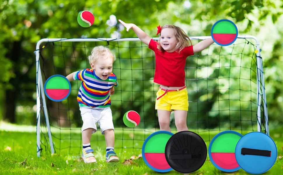 Juego de bolas de velcro para niños