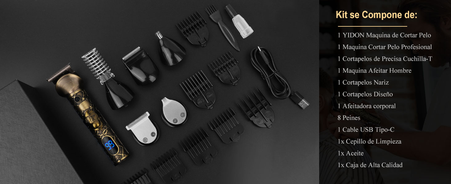 maquina de cortar barba hombre