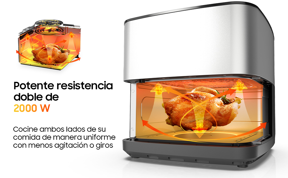 9L air fryer con Doble Resistenci