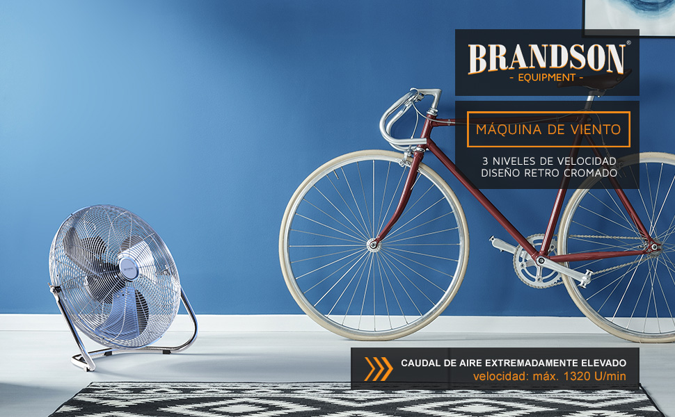 304964 Brandson - Ventilador industrial de 50cm - Máquina de viento 160W