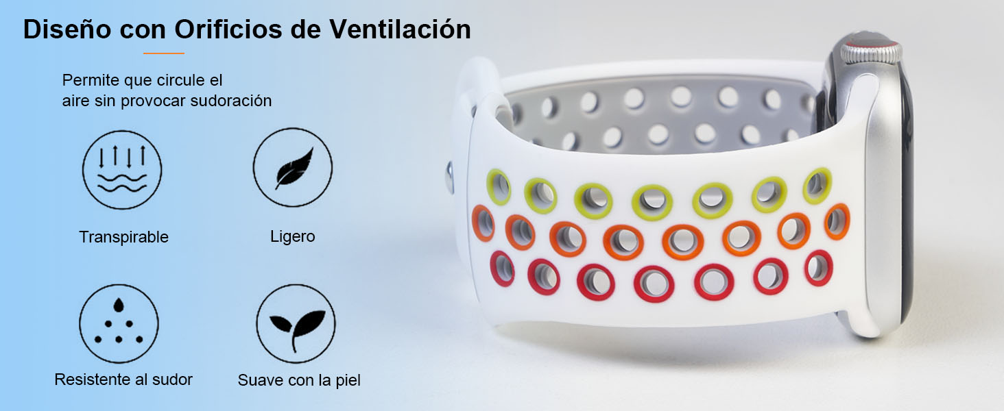 Correa Compatible con Apple Watch Correa - Band 42mm 44mm 45mm 49mm 38mm 40mm 41mm,