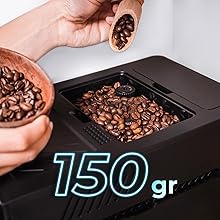 Cafetera superautomática compacta con 19 bares y sistema Thermoblock.