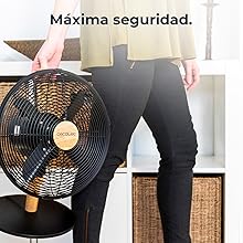 ventilador de sobremesa mesa eléctrico pie silencioso suelo potente ventilación aire frío verano