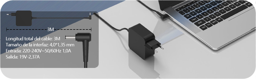 45W Cargador ASUS X553M X553MA X556UA X556U X540L X541U X515 UX430U UX430 UX310U UX31A UX32A UX303L